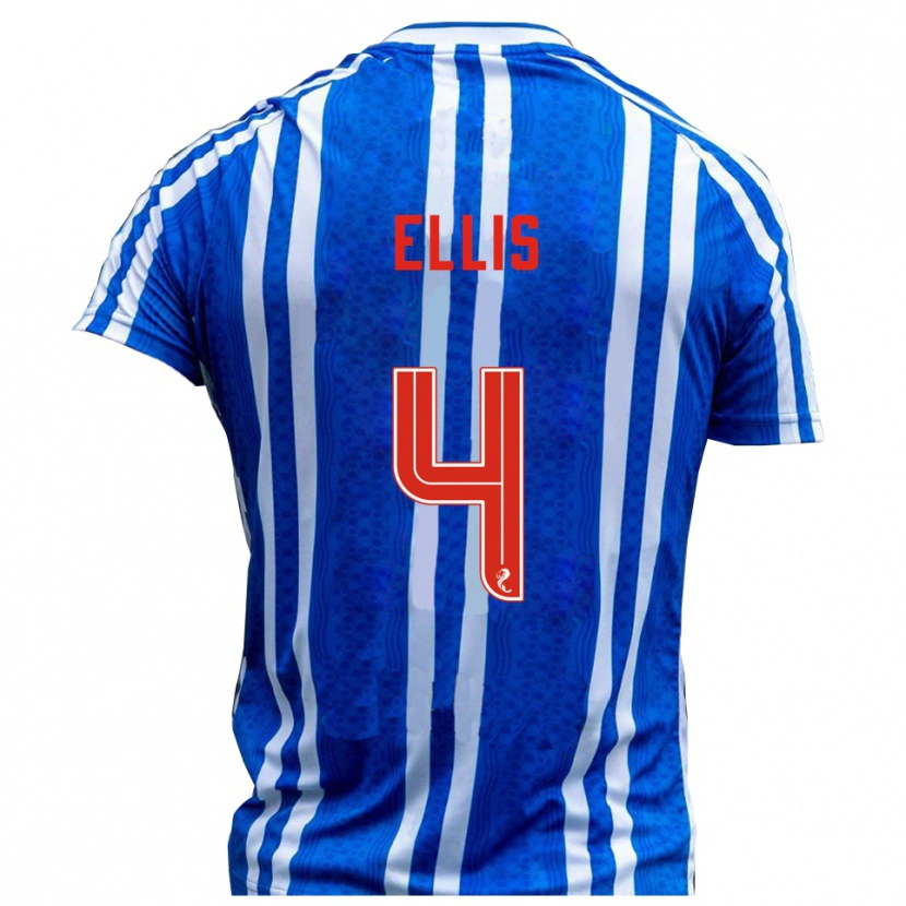 Danxen Herren Ruari Ellis #4 Blau Weiß Heimtrikot Trikot 2025/26 T-Shirt Österreich