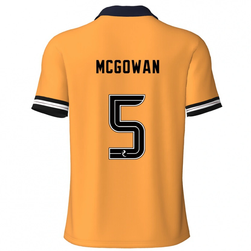 Danxen Herren Ryan Mcgowan #5 Gelb Schwarz Heimtrikot Trikot 2025/26 T-Shirt Österreich
