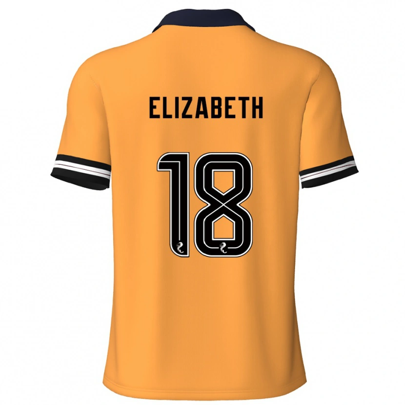 Danxen Herren Ashley Elizabeth #18 Gelb Schwarz Heimtrikot Trikot 2025/26 T-Shirt Österreich