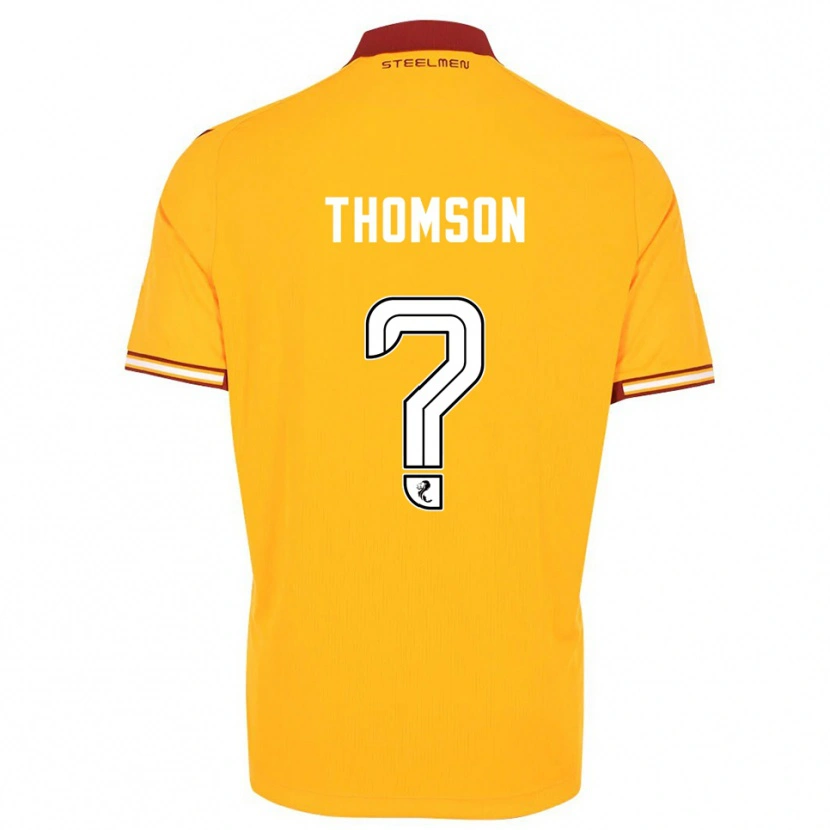 Danxen Herren Aaron Thomson #0 Gelb Burgunderrot Heimtrikot Trikot 2025/26 T-Shirt Österreich