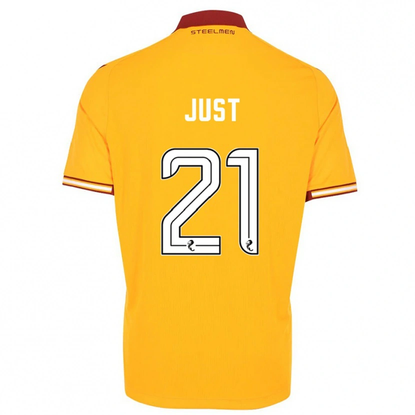 Danxen Herren Elijah Just #21 Gelb Burgunderrot Heimtrikot Trikot 2025/26 T-Shirt Österreich