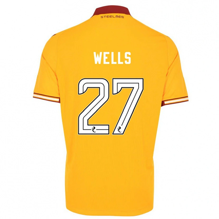 Danxen Herren Dylan Wells #27 Gelb Burgunderrot Heimtrikot Trikot 2025/26 T-Shirt Österreich
