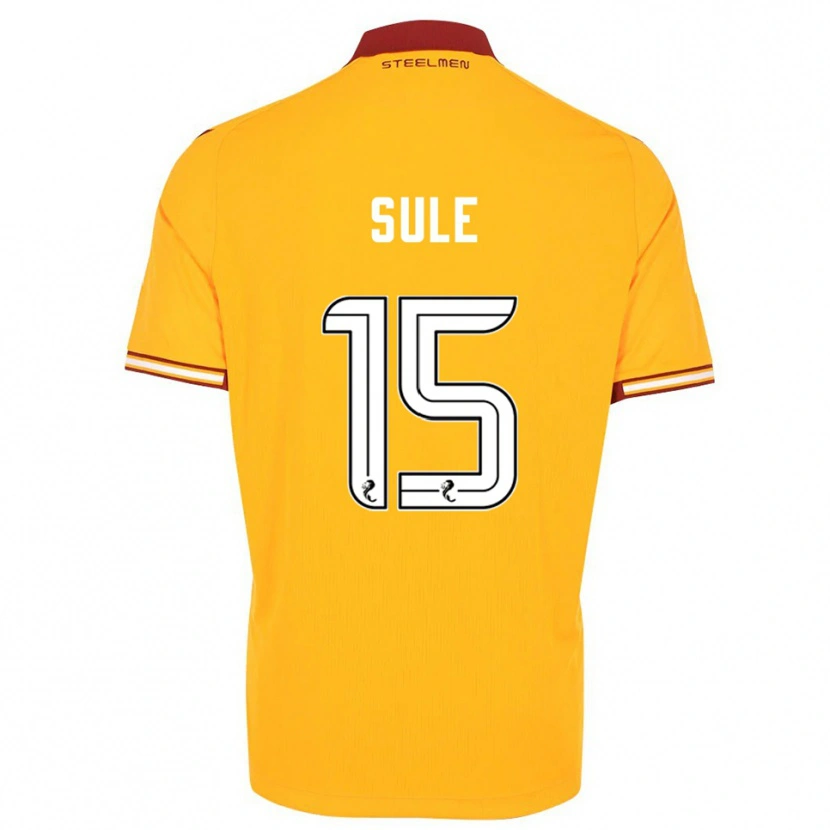 Danxen Herren Eseosa Sule #15 Gelb Burgunderrot Heimtrikot Trikot 2025/26 T-Shirt Österreich