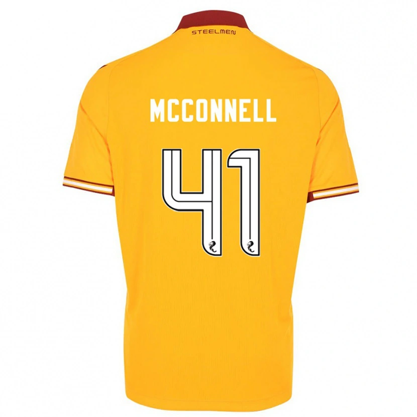 Danxen Herren Jack Mcconnell #41 Gelb Burgunderrot Heimtrikot Trikot 2025/26 T-Shirt Österreich