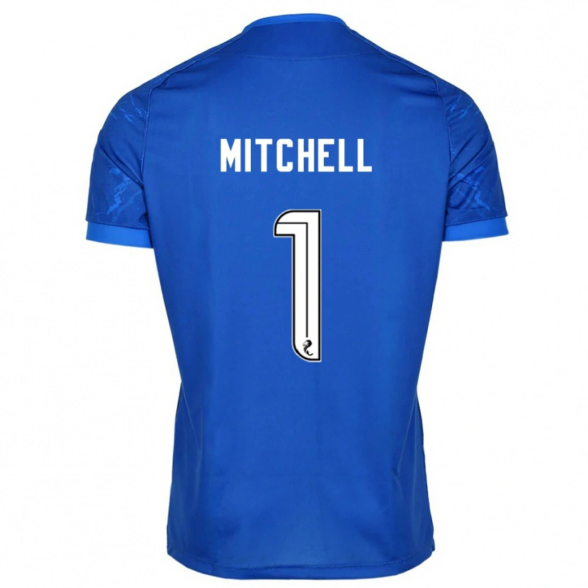 Danxen Herren Ellie Mitchell #1 Blau Weiß Heimtrikot Trikot 2025/26 T-Shirt Österreich