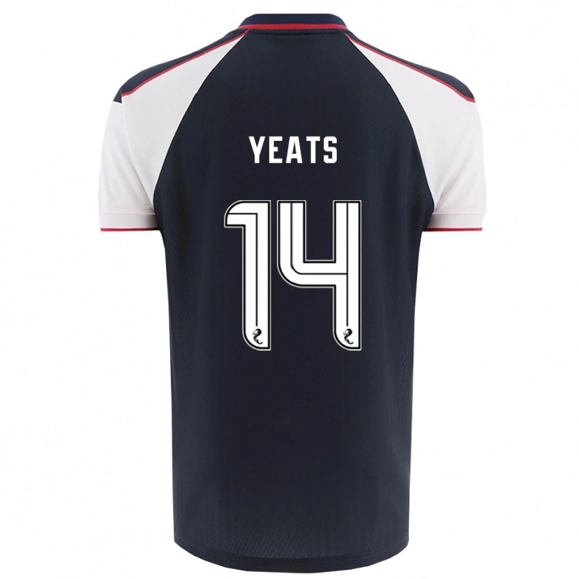 Danxen Herren Finn Yeats #14 Marine Weiß Heimtrikot Trikot 2025/26 T-Shirt Österreich
