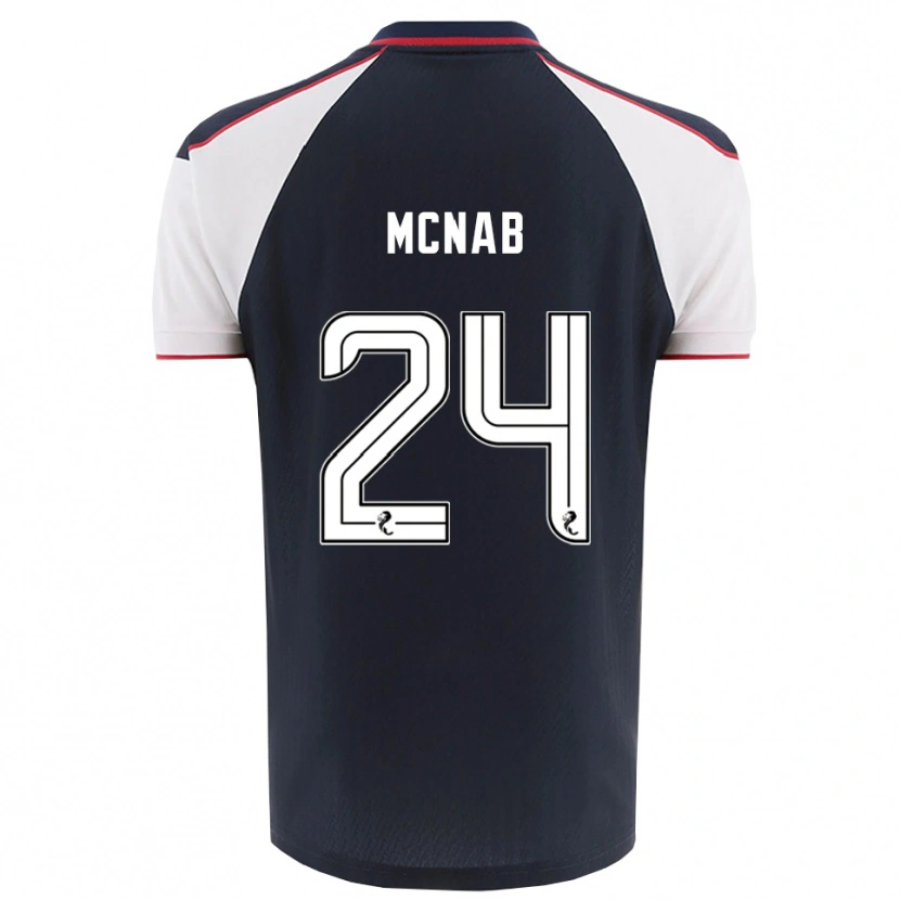 Danxen Herren Cameron Mcnab #24 Marine Weiß Heimtrikot Trikot 2025/26 T-Shirt Österreich