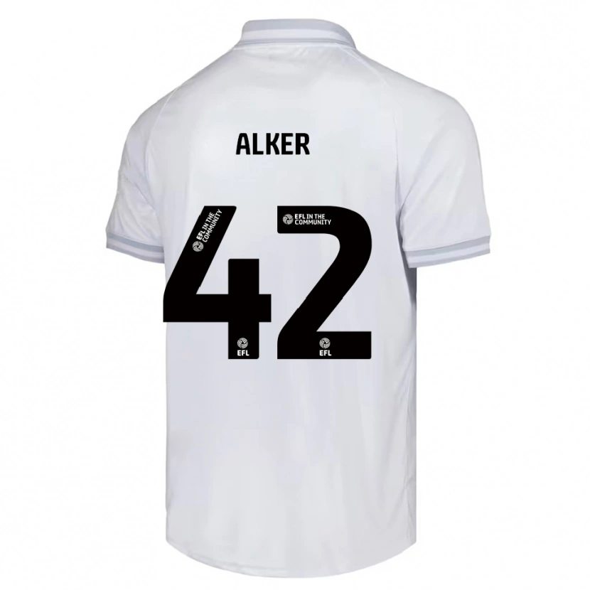 Danxen Herren Luke Alker #42 Weiß Grau Schwarz Auswärtstrikot Trikot 2025/26 T-Shirt Österreich