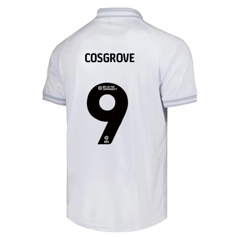 Danxen Herren Sam Cosgrove #9 Weiß Grau Schwarz Auswärtstrikot Trikot 2025/26 T-Shirt Österreich