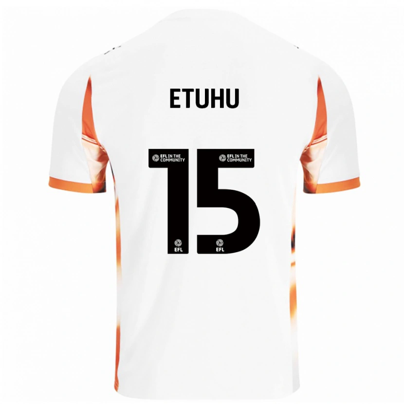 Danxen Herren Zaccai Etuhu #15 Weiß Orange Schwarz Auswärtstrikot Trikot 2025/26 T-Shirt Österreich