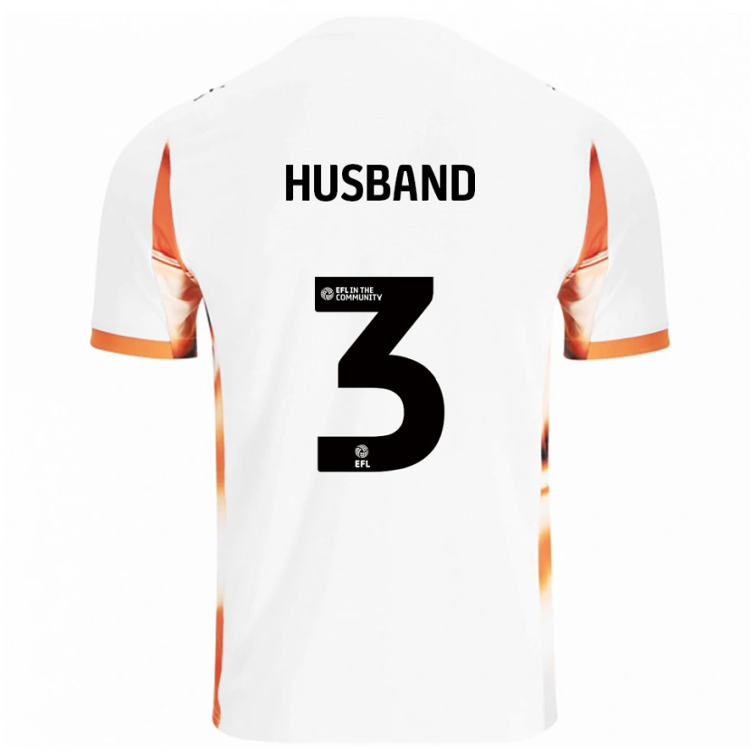 Danxen Herren James Husband #3 Weiß Orange Schwarz Auswärtstrikot Trikot 2025/26 T-Shirt Österreich