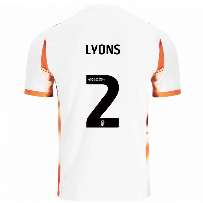 Danxen Herren Andy Lyons #2 Weiß Orange Schwarz Auswärtstrikot Trikot 2025/26 T-Shirt Österreich