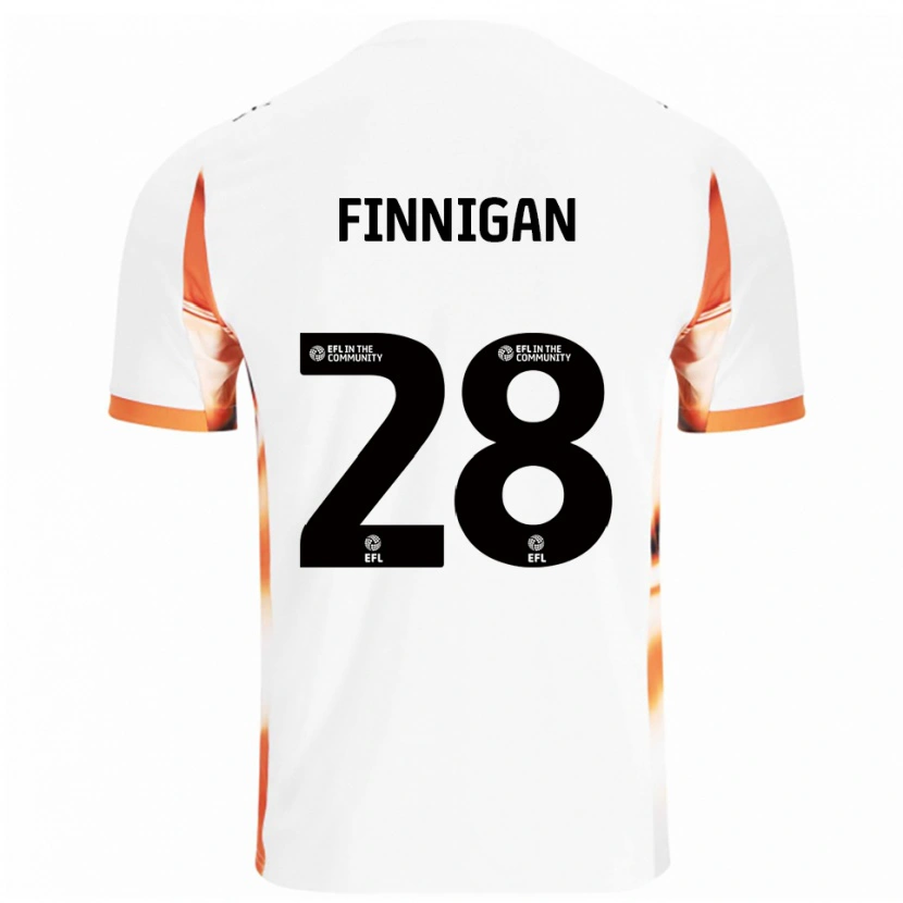Danxen Herren Ryan Finnigan #28 Weiß Orange Schwarz Auswärtstrikot Trikot 2025/26 T-Shirt Österreich