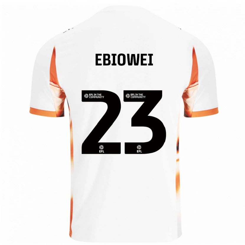 Danxen Herren Malcolm Ebiowei #23 Weiß Orange Schwarz Auswärtstrikot Trikot 2025/26 T-Shirt Österreich