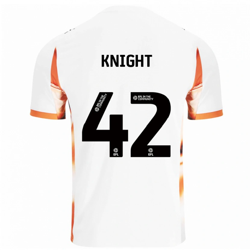 Danxen Herren Spencer Knight #42 Weiß Orange Schwarz Auswärtstrikot Trikot 2025/26 T-Shirt Österreich