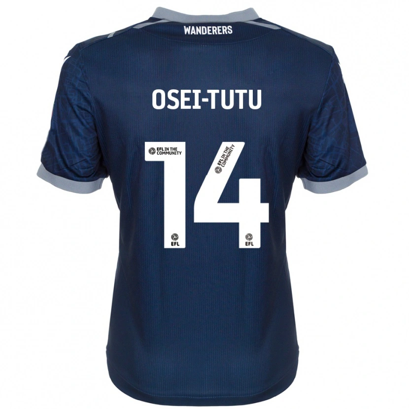 Danxen Herren Jordi Osei-Tutu #14 Marine Grau Auswärtstrikot Trikot 2025/26 T-Shirt Österreich