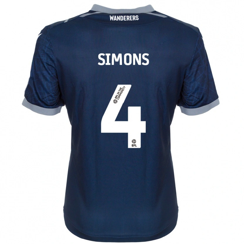 Danxen Herren Xavier Simons #4 Marine Grau Auswärtstrikot Trikot 2025/26 T-Shirt Österreich