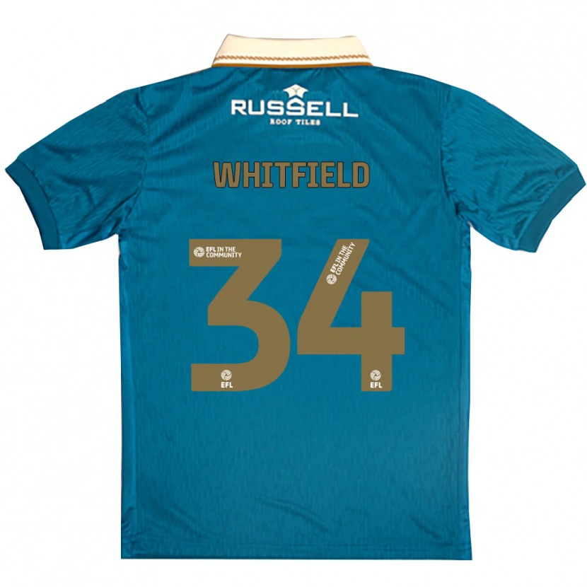 Danxen Herren Ben Whitfield #34 Himmelblau Weiß Auswärtstrikot Trikot 2025/26 T-Shirt Österreich