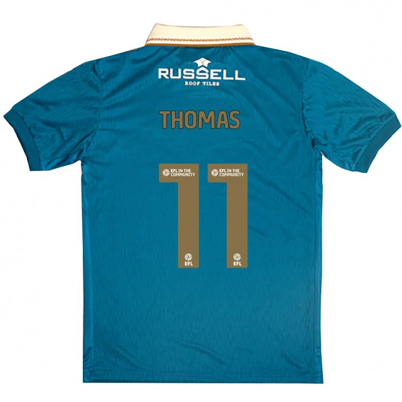 Danxen Herren Shanae Thomas #11 Himmelblau Weiß Auswärtstrikot Trikot 2025/26 T-Shirt Österreich