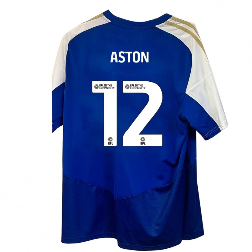 Danxen Herren Logan Aston #12 Blau Weiß Gold Auswärtstrikot Trikot 2025/26 T-Shirt Österreich