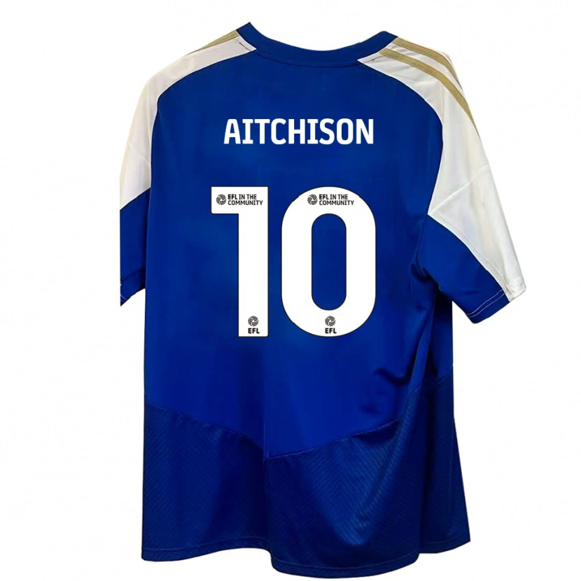 Danxen Herren Jack Aitchison #10 Blau Weiß Gold Auswärtstrikot Trikot 2025/26 T-Shirt Österreich