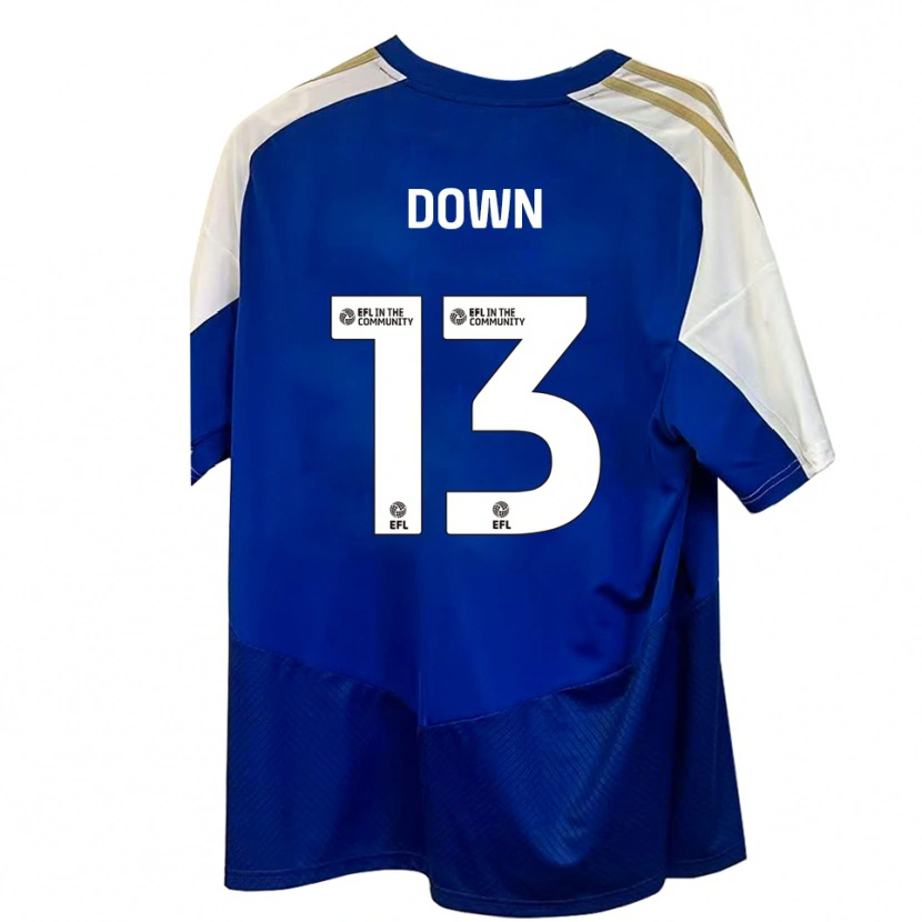 Danxen Herren Sam Down #13 Blau Weiß Gold Auswärtstrikot Trikot 2025/26 T-Shirt Österreich