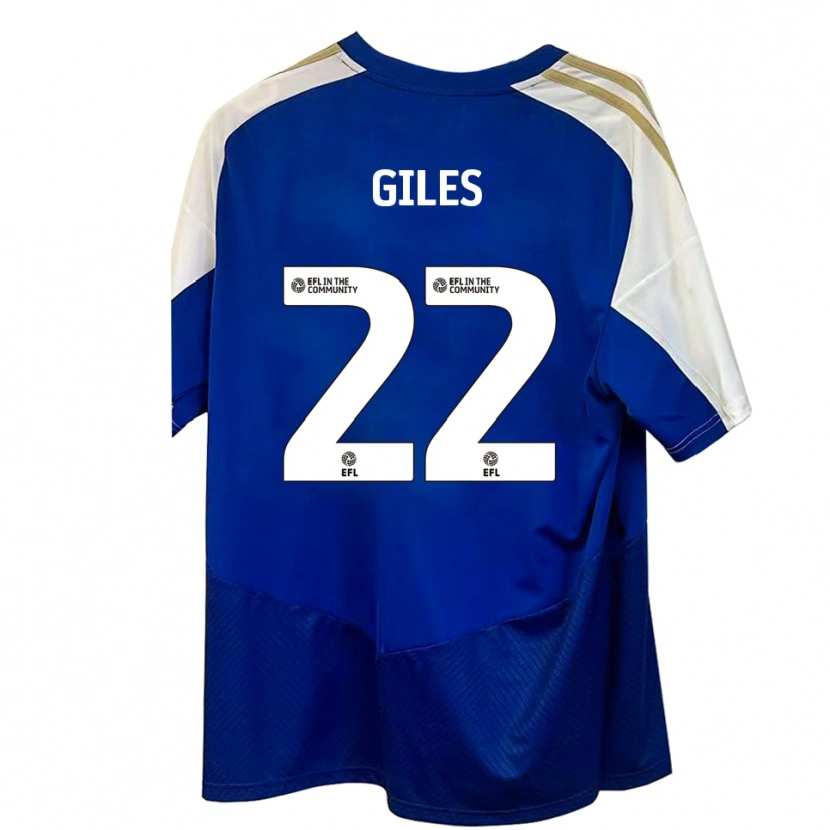 Danxen Herren Olivia Giles #22 Blau Weiß Gold Auswärtstrikot Trikot 2025/26 T-Shirt Österreich