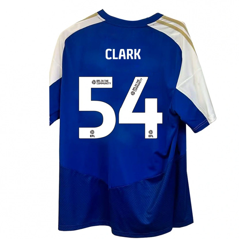 Danxen Herren Max Clark #54 Blau Weiß Gold Auswärtstrikot Trikot 2025/26 T-Shirt Österreich