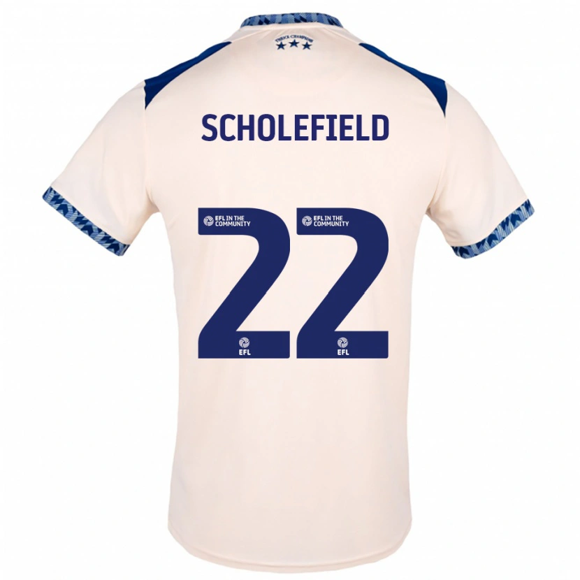 Danxen Herren Lois Scholefield #22 Creme Marine Auswärtstrikot Trikot 2025/26 T-Shirt Österreich