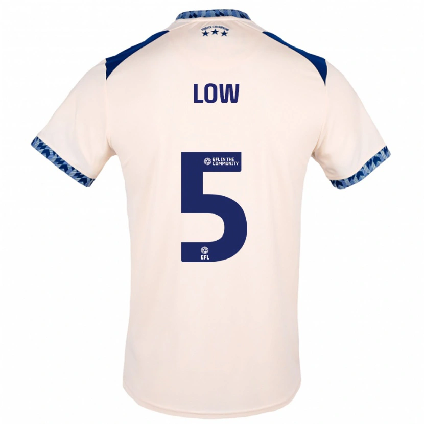 Danxen Herren Joe Low #5 Creme Marine Auswärtstrikot Trikot 2025/26 T-Shirt Österreich