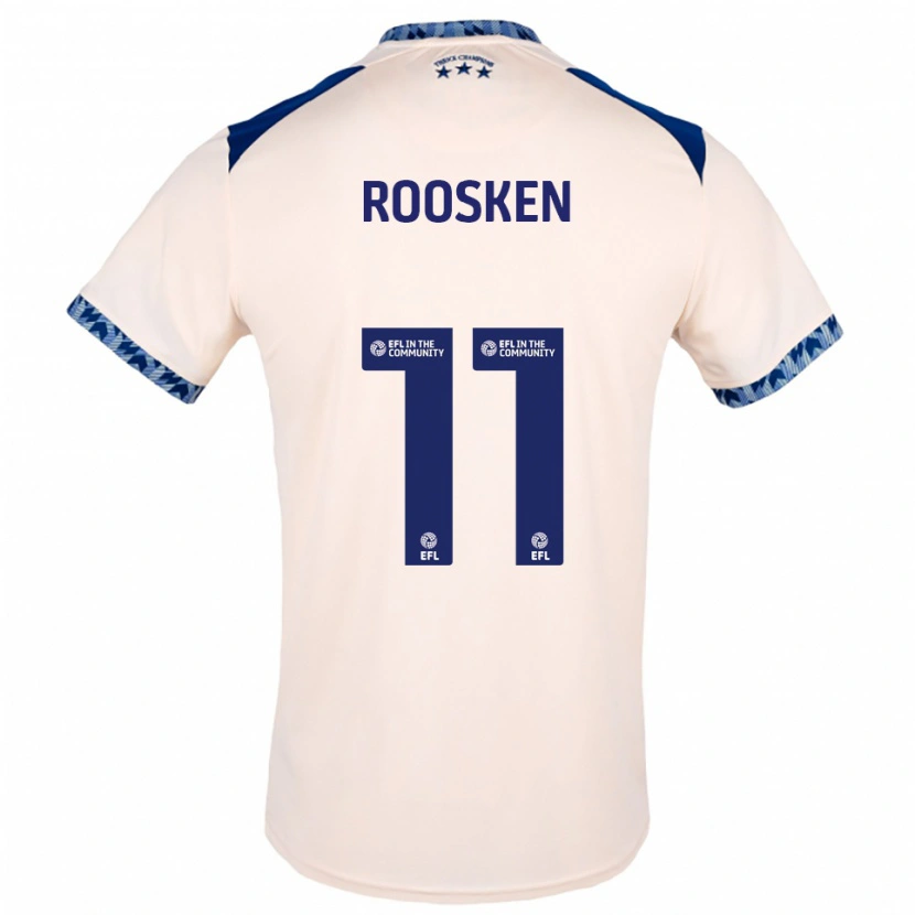Danxen Herren Ruben Roosken #11 Creme Marine Auswärtstrikot Trikot 2025/26 T-Shirt Österreich
