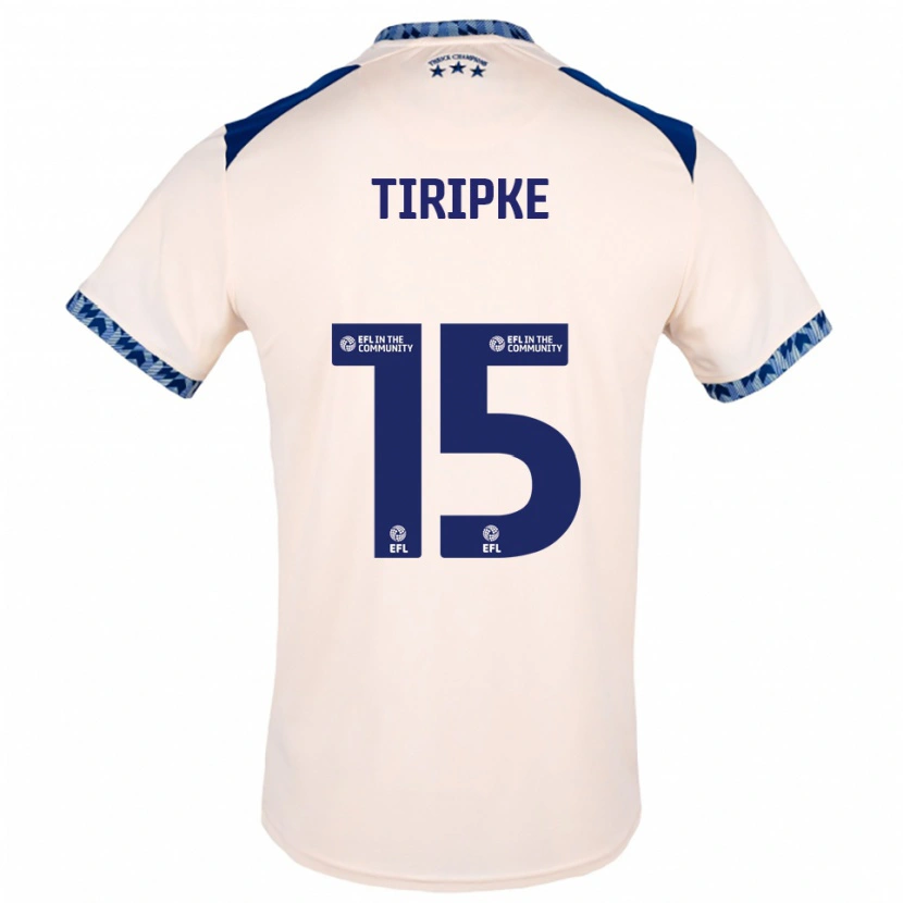 Danxen Herren Ashley Tiripke #15 Creme Marine Auswärtstrikot Trikot 2025/26 T-Shirt Österreich