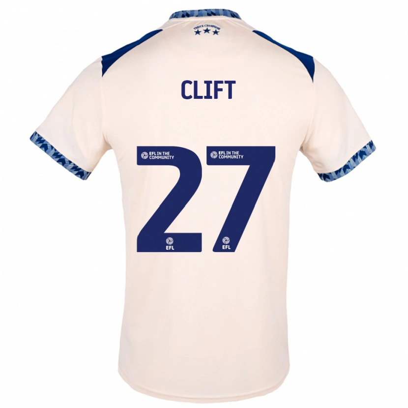 Danxen Herren Cassidy Clift #27 Creme Marine Auswärtstrikot Trikot 2025/26 T-Shirt Österreich