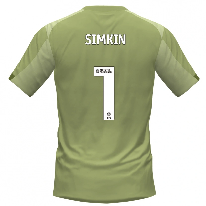 Danxen Herren Tommy Simkin #1 Salbei Champagner Auswärtstrikot Trikot 2025/26 T-Shirt Österreich