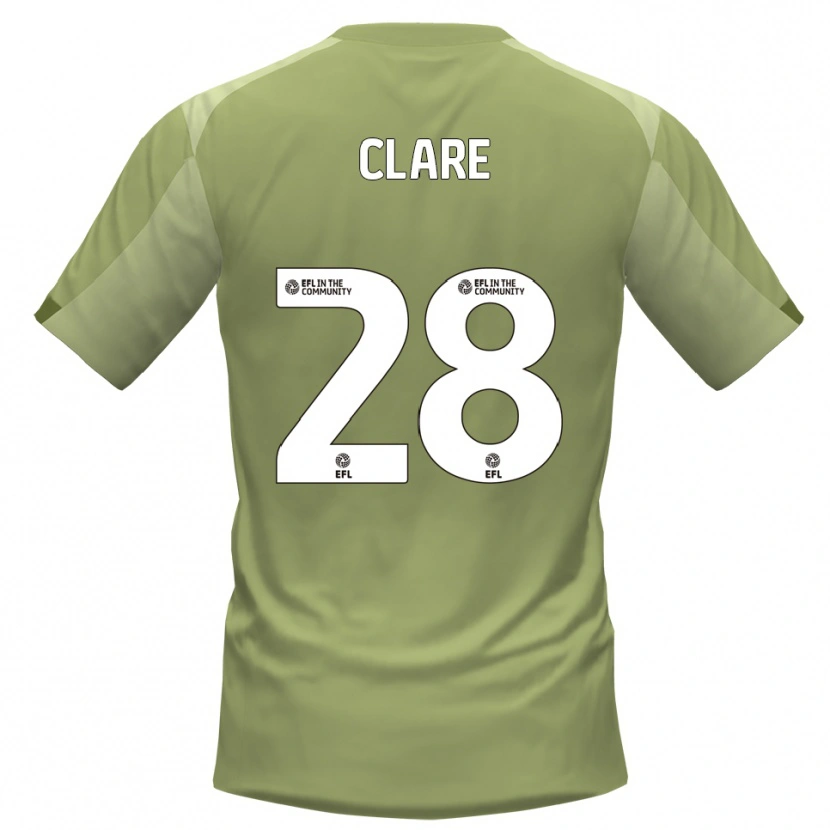 Danxen Herren Sean Clare #28 Salbei Champagner Auswärtstrikot Trikot 2025/26 T-Shirt Österreich