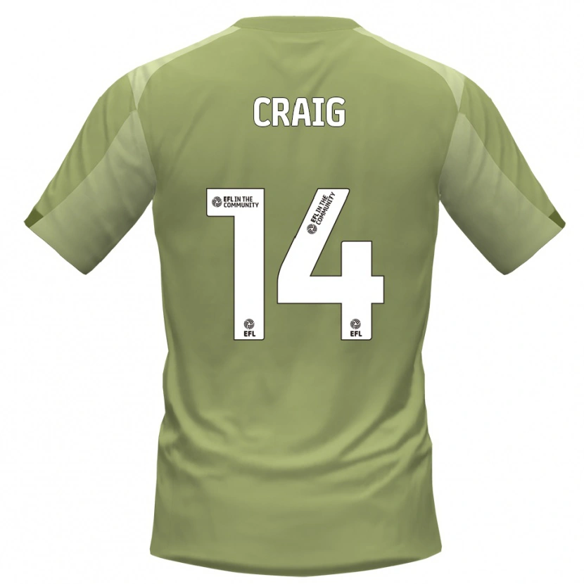 Danxen Herren Michael Craig #14 Salbei Champagner Auswärtstrikot Trikot 2025/26 T-Shirt Österreich