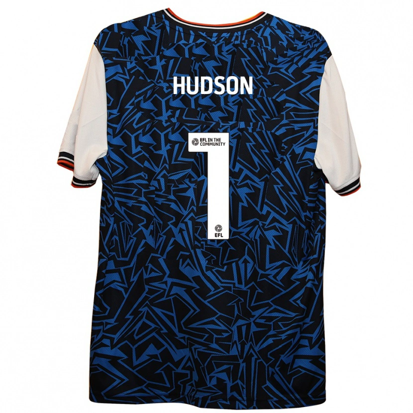 Danxen Herren Sarah Hudson #1 Blau Schwarz Weiß Auswärtstrikot Trikot 2025/26 T-Shirt Österreich