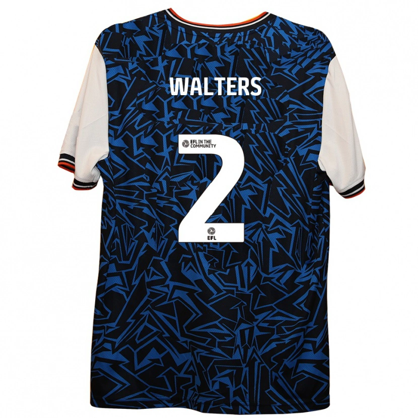Danxen Herren Reuell Walters #2 Blau Schwarz Weiß Auswärtstrikot Trikot 2025/26 T-Shirt Österreich