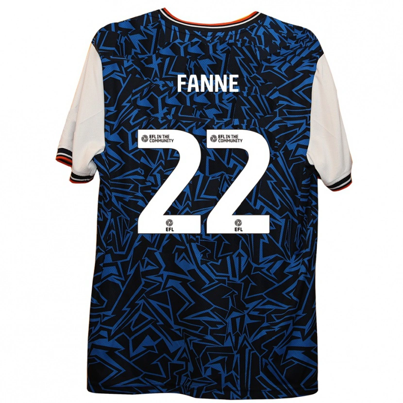 Danxen Herren Lamine Fanne #22 Blau Schwarz Weiß Auswärtstrikot Trikot 2025/26 T-Shirt Österreich