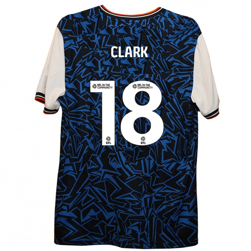 Danxen Herren Jordan Clark #18 Blau Schwarz Weiß Auswärtstrikot Trikot 2025/26 T-Shirt Österreich