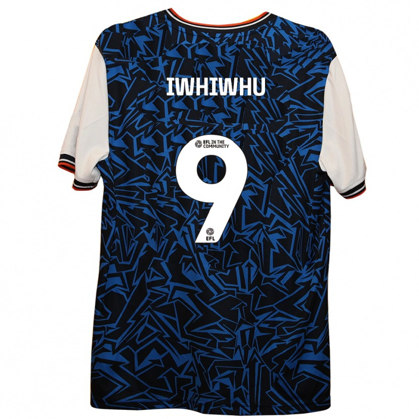 Danxen Herren Jordan Iwhiwhu #9 Blau Schwarz Weiß Auswärtstrikot Trikot 2025/26 T-Shirt Österreich