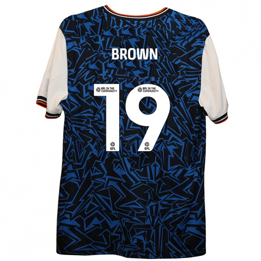 Danxen Herren Jacob Brown #19 Blau Schwarz Weiß Auswärtstrikot Trikot 2025/26 T-Shirt Österreich