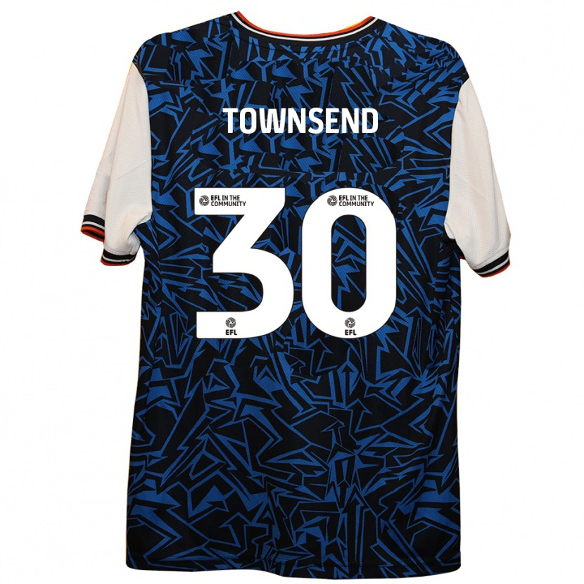Danxen Herren Andros Townsend #30 Blau Schwarz Weiß Auswärtstrikot Trikot 2025/26 T-Shirt Österreich
