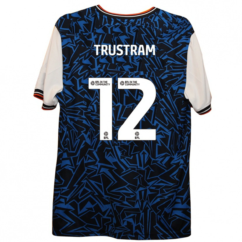 Danxen Herren Charlie Trustram #12 Blau Schwarz Weiß Auswärtstrikot Trikot 2025/26 T-Shirt Österreich