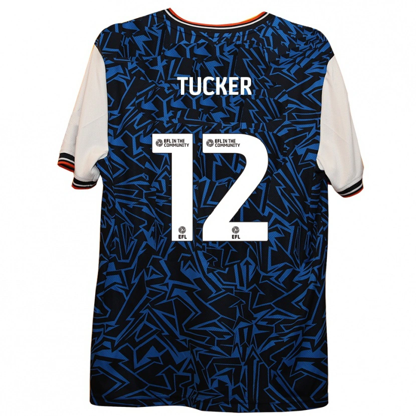 Danxen Herren Nancy Tucker #12 Blau Schwarz Weiß Auswärtstrikot Trikot 2025/26 T-Shirt Österreich
