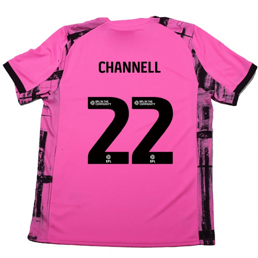 Danxen Herren Laila Channell #22 Rosenrot Schwarz Auswärtstrikot Trikot 2025/26 T-Shirt Österreich