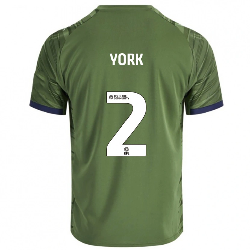 Danxen Herren Ellie York #2 Grün Weiß Auswärtstrikot Trikot 2025/26 T-Shirt Österreich