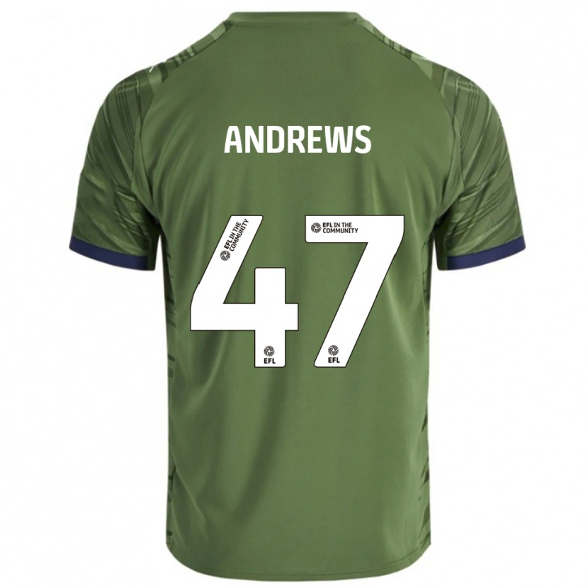 Danxen Herren Joe Andrews #47 Grün Weiß Auswärtstrikot Trikot 2025/26 T-Shirt Österreich