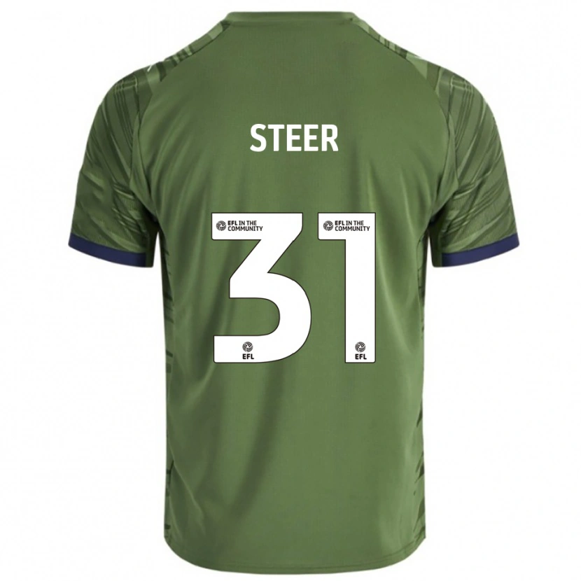 Danxen Herren Jed Steer #31 Grün Weiß Auswärtstrikot Trikot 2025/26 T-Shirt Österreich
