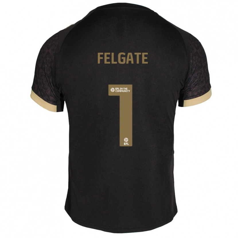 Danxen Herren Lily Felgate #1 Schwarz Gold Auswärtstrikot Trikot 2025/26 T-Shirt Österreich